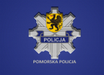 Logo pomorskiej policji.