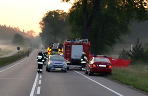 Służby ratownicze na miejscu zdarzenia.