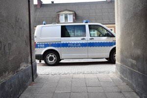 Policyjny radiowóz.