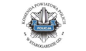 Logo opisowe Komendy Powiatowej Policji w Starogardzie Gdańskim.