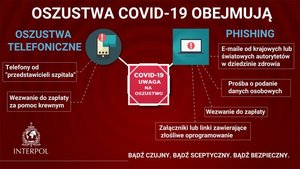 Grafika obrazkowa. Wykres graficzny, schemat obrazujący metody działania oszustów.