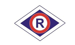 Naszywka, znaczek, emblemat służby ruchu drogowego.