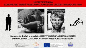 Grafika projektu pn. &quot;IDENTYFIKACJA OFIAR HANDLU LUDŹMI JAKO PODSTAWA UZYSKANIA WSPARCIA PRZEZ POKRZYWDZONEGO”