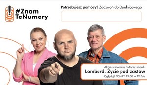 Plakat promujący akcję. Aktorzy wskazujące palcem na osobę oglądającej zdjęcie.