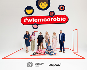 Grafika informacyjna promująca kampanię #Wiemcorobić.