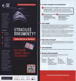 Ulotki informacyjne z treściami opisanymi szerzej w tekście artykułu.