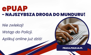 Grafika obrazkowa zachęcająca do złożenia dokumentów za pośrednictwem platformy ePUAP.
