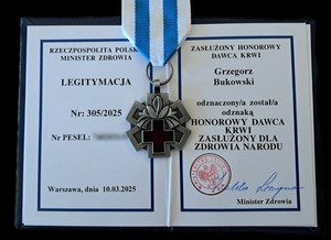 Legitymacja do odznaki.