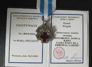 Legitymacja do odznaki.