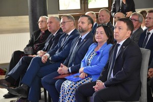 Policjanci w trakcie uroczystości Święta Policji.