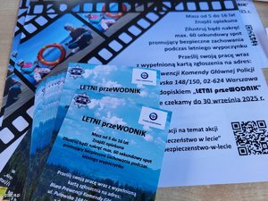 Ulotka informacyjna dotycząca akcji Letni przeWODNIK.