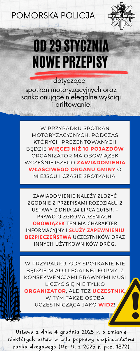 Ulotka informacyjna o zmianie przepisów.