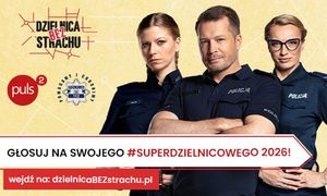 Grafika obrazkowa dotycząca plebiscytu: Dzielnica bez strachu oraz #SuperDzielnicowy2026