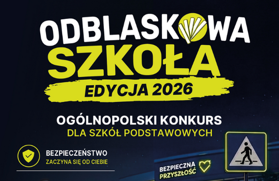 Infografika. Odblaskowa szkoła.