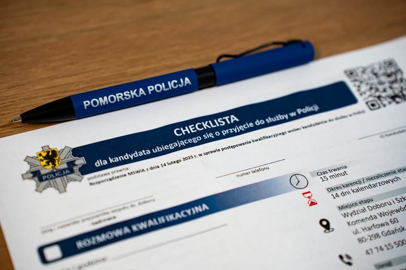 Nowa checklista rekrutacji do Policji dostępna do pobrania
